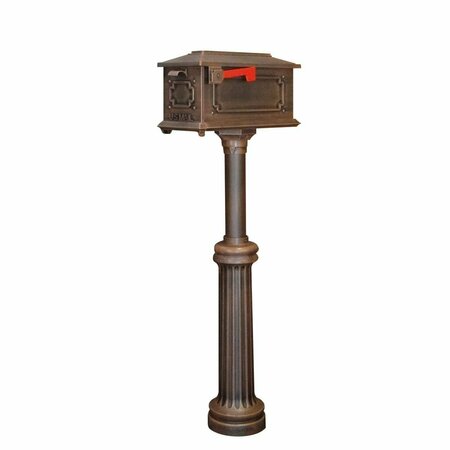 SPECIAL LITE Kingston Curbside with Bradford Surface Mount Mailbox Post, Copper SCK-1017_SPK-590-CP